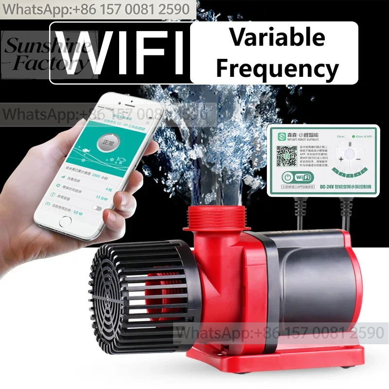 Aquarium Fishland - 100-240V JDP-6000Q Variabele Frequentie Circulatie WIFI
