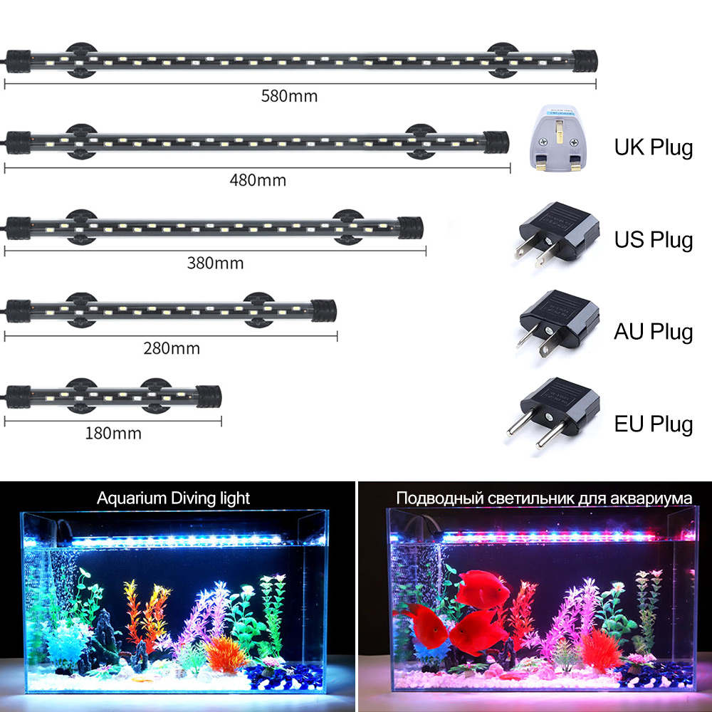 Aquarium Fish Only - 90-260V Aquarium Licht LED Waterdicht Aquarium