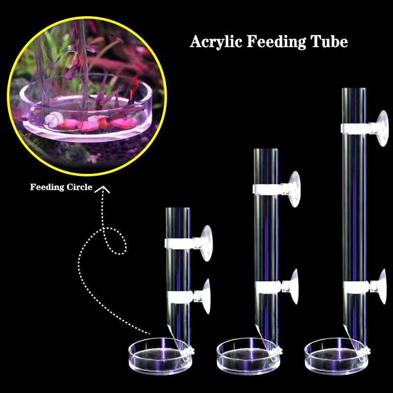 Aquarium Fish Feeder - 1Pcs Acryl Aquarium Feeder Buis Schotel