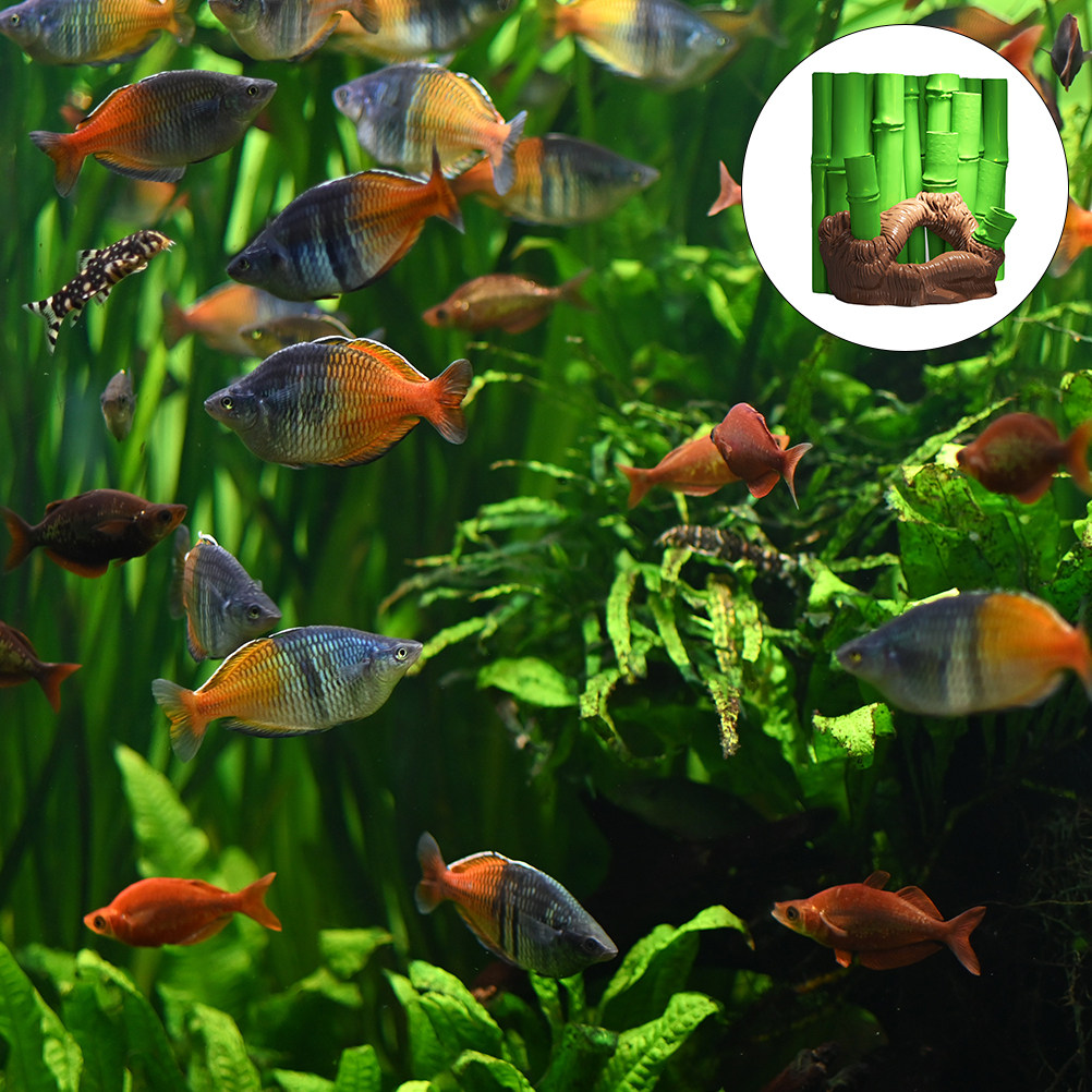 1 Stuk Aquarium 3D Bamboe Hars - Aquarium Fish Cave recensie en prijs