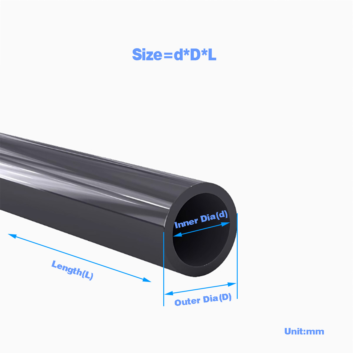 Zwart PVC Plastic Pijp Holle B - Aquarium Fish Accessories recensie en prijs