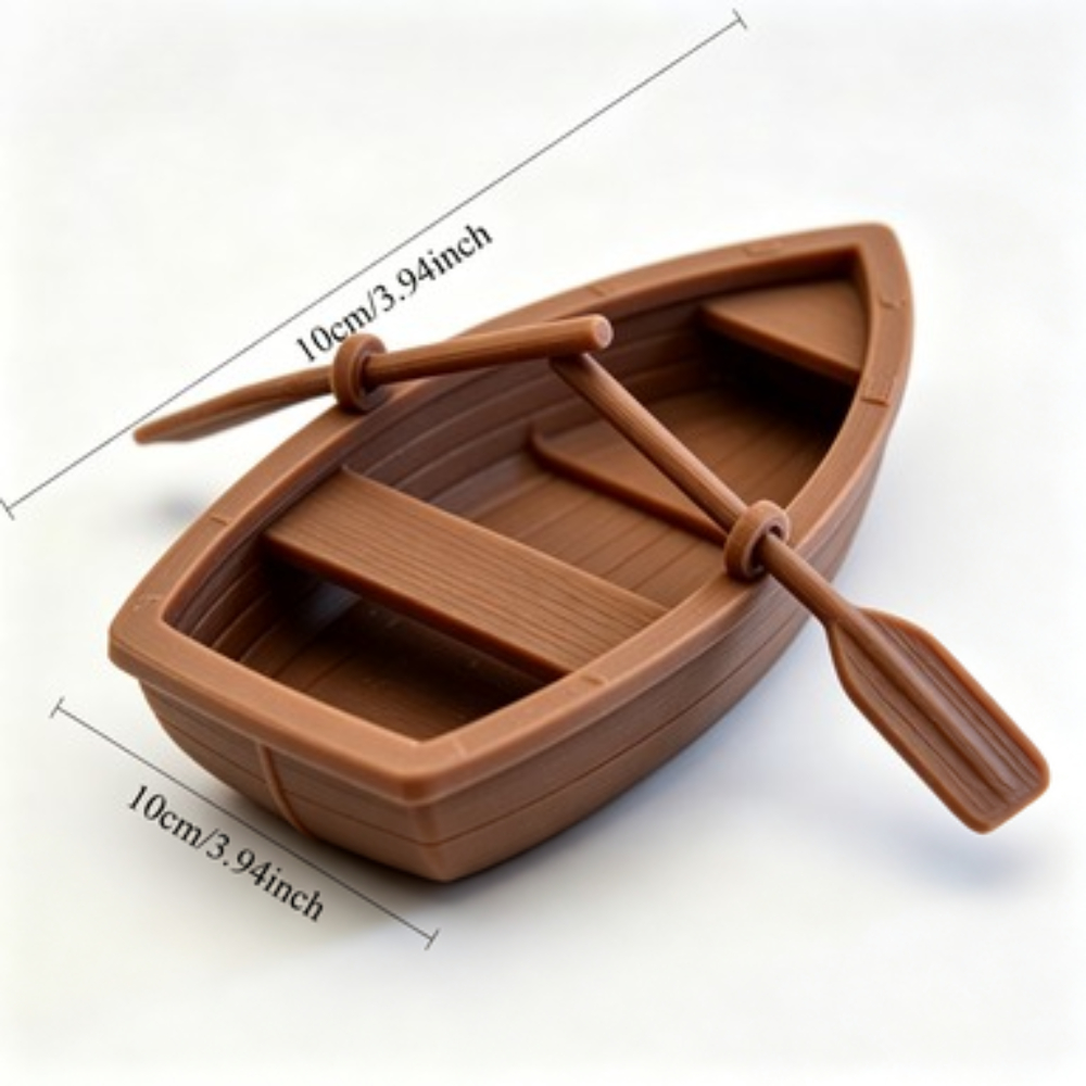 Mini houten bootje met dubbele - Aquarium Fish Items recensie en prijs