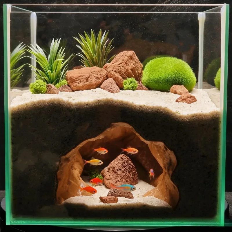 Sinkhole Cave Aquarium Ornamen - Aquarium Fish Cave recensie en prijs